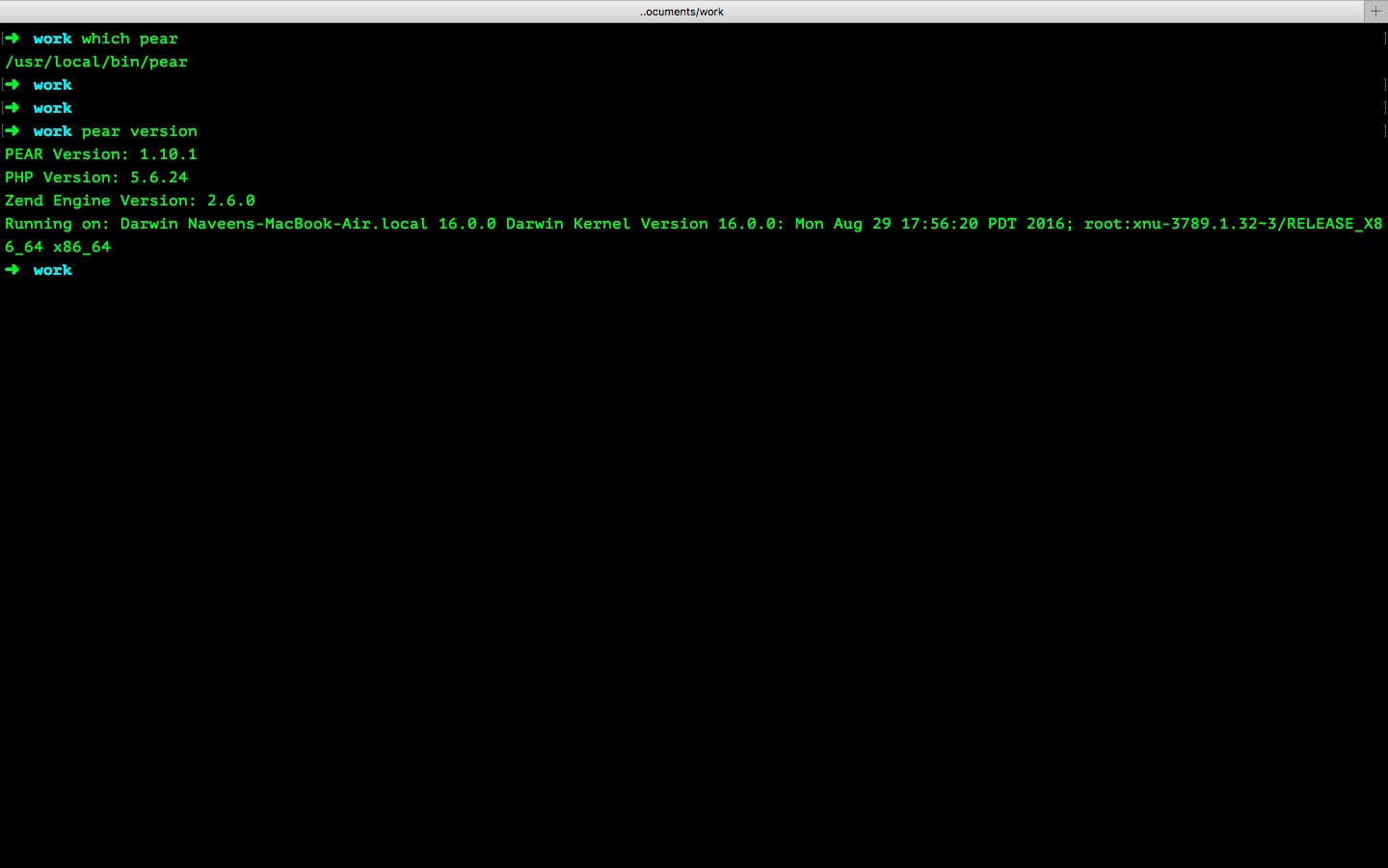 Successful pear installation