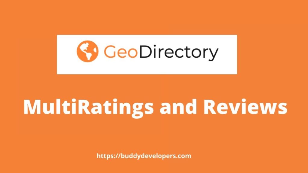 Geodirectory MultiRatings and Reviews